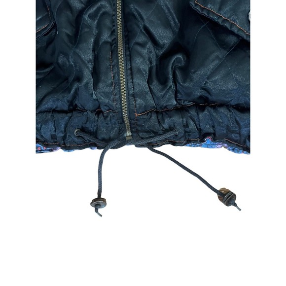Vintage 90s Triple Fat Goose Down Reversible Satin Bomber Coat Jacket Womens XL - Picture 6 of 13
